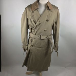 Hart Schaffner Marx Men's Tan Belted Trench Coat